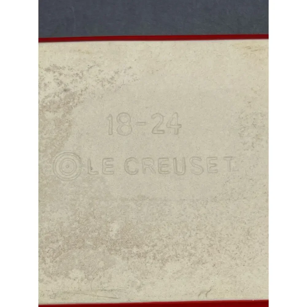 LeCreuset 18-24 Red Rectangular Stoneware Casserole Baking Dish 9